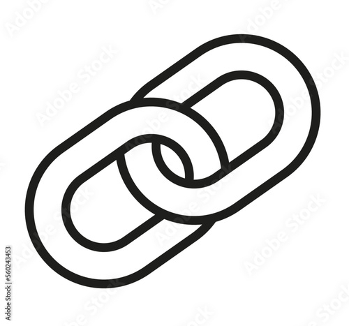 link ikona, hiperłącze ikona, edytowalna linia, link, piktogram hiperłącza, łącze symbol, łańcuch, url ikona