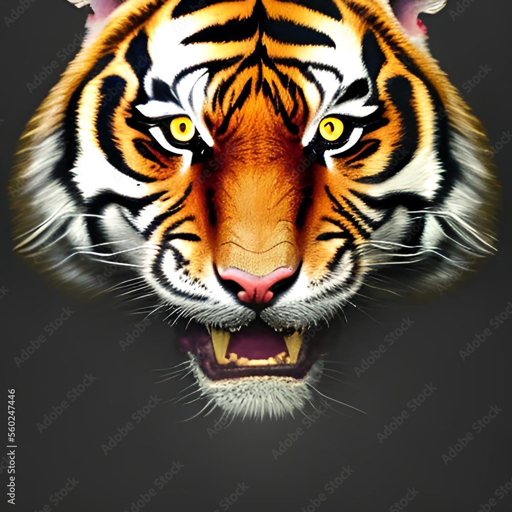 Illustration of a Tiger Illustration of a Tiger