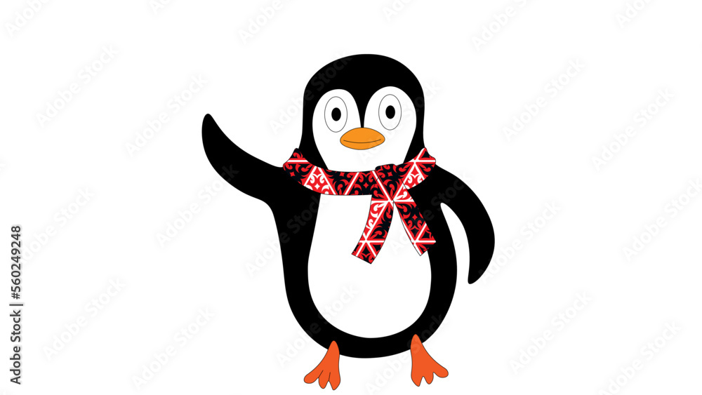 Fototapeta premium Penguin illustration