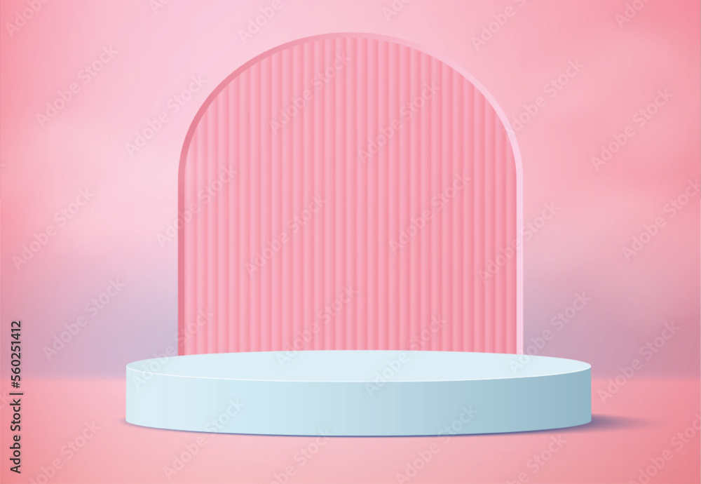 Abstract minimal scene with geometric 3d podium. product presentation, show cosmetic product display, mock up Abstract minimal scene with geometric 3d podium. product presentation, show cosmetic product display, mock up