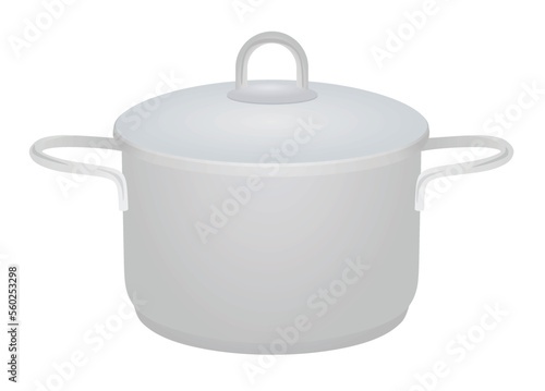 Isolated cooking pot. vector illustration