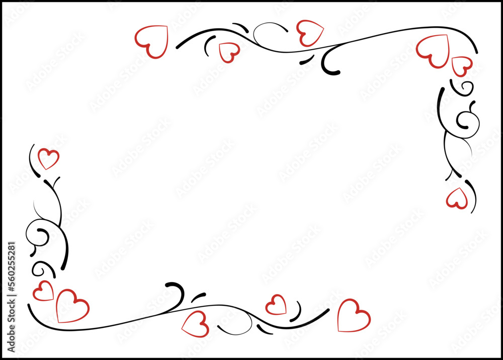 Romantic Valentine's Day Heart Frame Romantic Valentine's Day Heart Frame