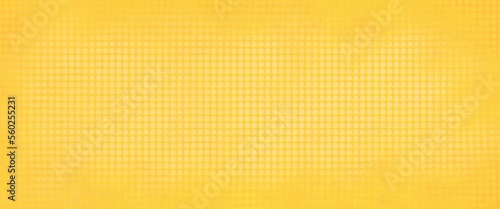 schlichter, edler Hintergrund, Vorlage, Banner oder Streifen in gold gelb mit einem gleichmäßigen Muster aus Punkten, 4K und in der Mitte etwas heller