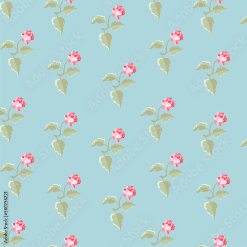 Wallpaper Mural Pattern of peony flowers in pastel colors Torontodigital.ca