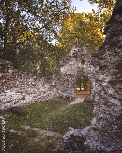 Medieval ruin temple at lak...