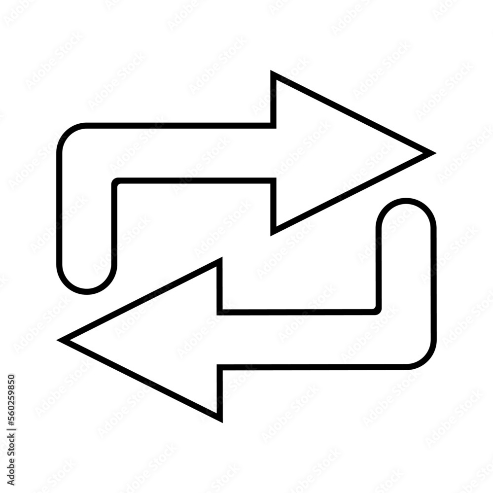 Arrow icon vector. Pointer illustration sign. Direction symbol or logo. Arrow icon vector. Pointer illustration sign. Direction symbol or logo.