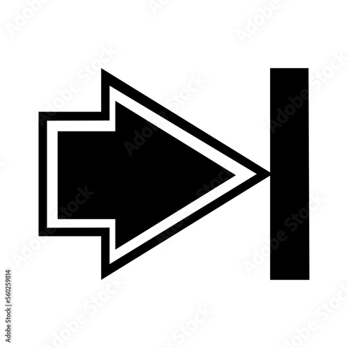 Free Download Arrow icon vector. Pointer illustration sign. Direction symbol or logo. - GFXLoad