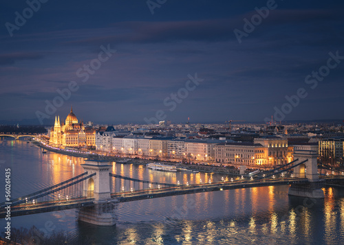 Famous Chain Bridge and the...
