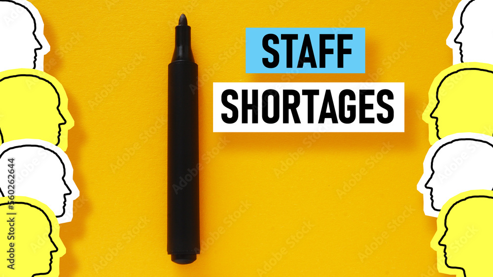 Photography Staff shortages is shown using the text