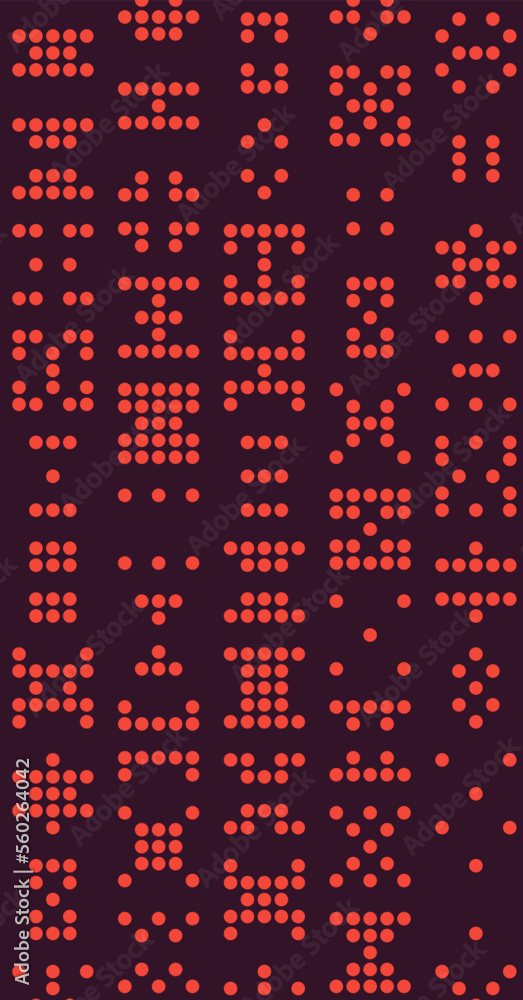 Abstract Color Halftone Dots generative art background illustration