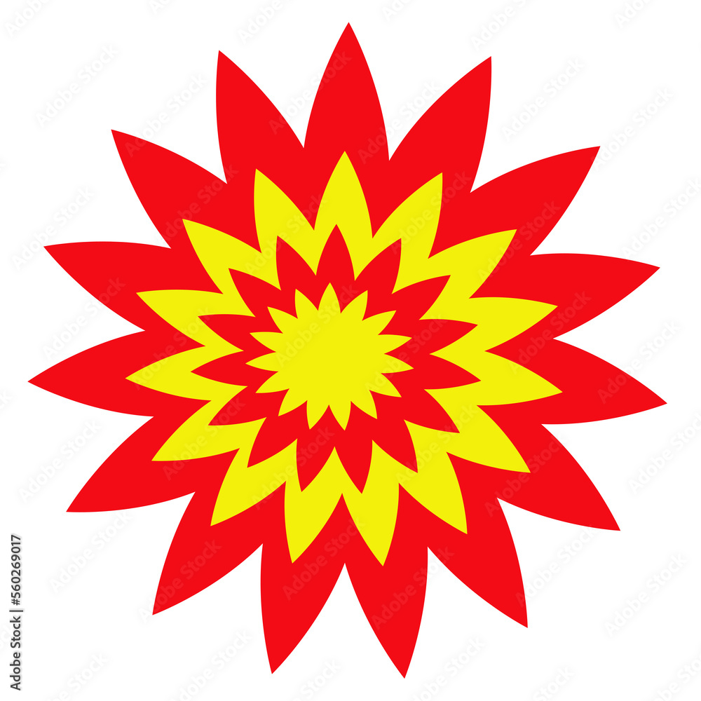 abstract red flower abstract red flower