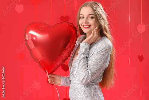 Beautiful young woman with ...