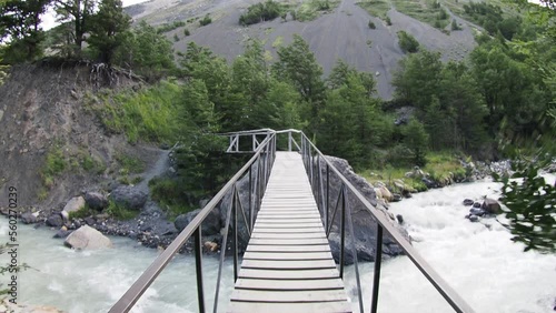bridge over the river Patagonia