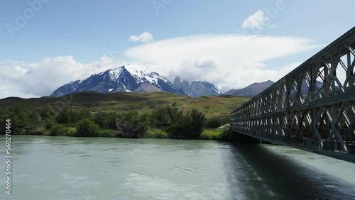 bridge over the river Patagonia