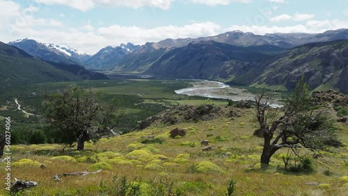 view from the mountain landscape Patagonia