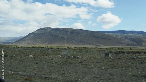 landscape with sky mountains Patagonia