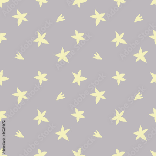 Simple floral seamless pattern