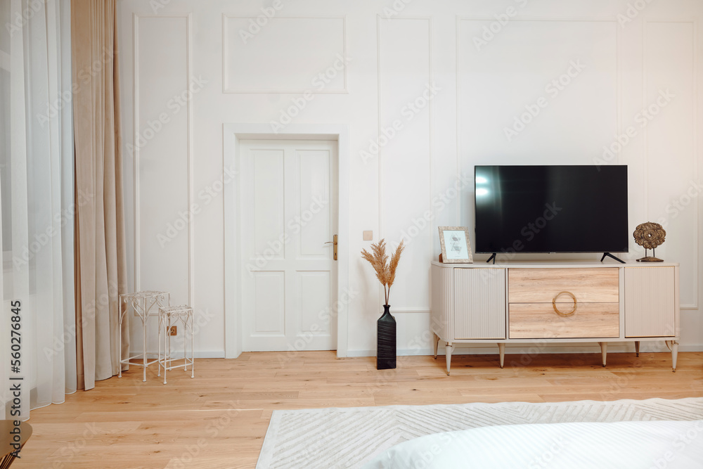 View of Luxury Apartment Interior Design with High-End Finishes