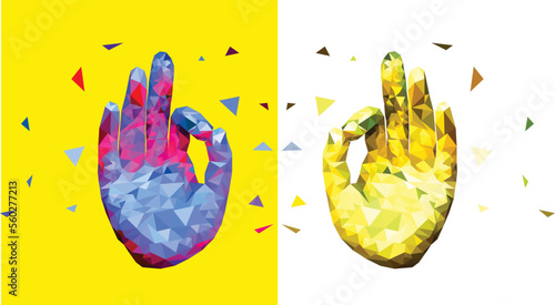 pression du pouce et de l'index signe main langage ok yoga mudra