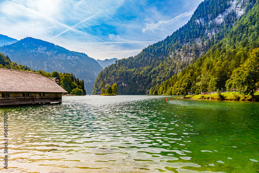 Foto de Konigssee Idyllic alpine lake in Berchtesgaden, Bavaria ...