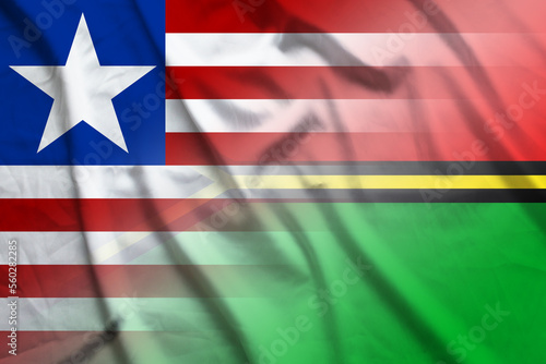 Liberia and Vanuatu political flag international relations VUT LBR