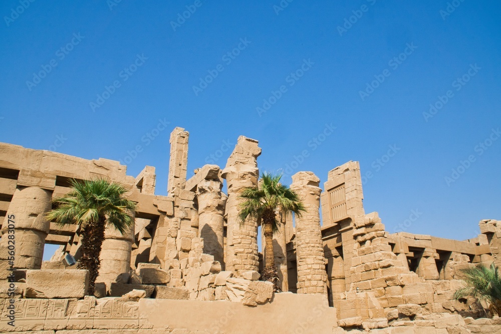 Ruins of Karnak Temple in Egypt