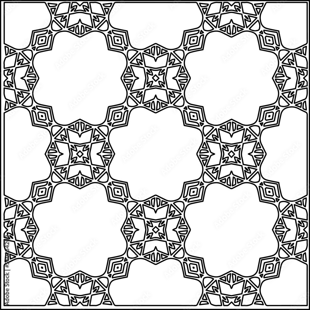 Stylish texture with figures from lines.
Abstract geometric black and white pattern for web page, textures, card, poster, fabric, textile. Monochrome graphic repeating design. Stylish texture with figures from lines.
Abstract geometric black and white pattern for web page, textures, card, poster, fabric, textile. Monochrome graphic repeating design.