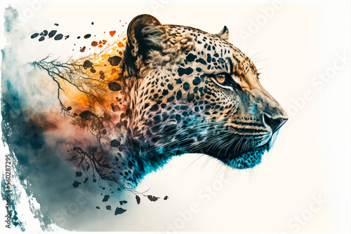 Leopard auf der Lauer