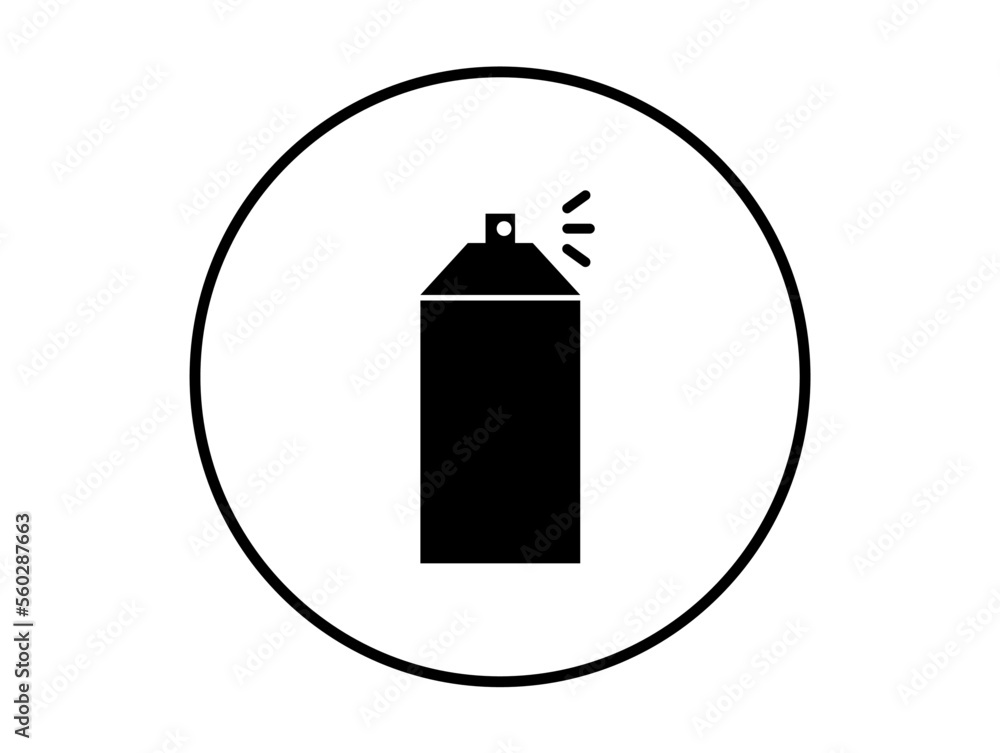 Paint spray icon. Can of paint, concept painting, graffiti spray isolated on white background Paint spray icon. Can of paint, concept painting, graffiti spray isolated on white background
