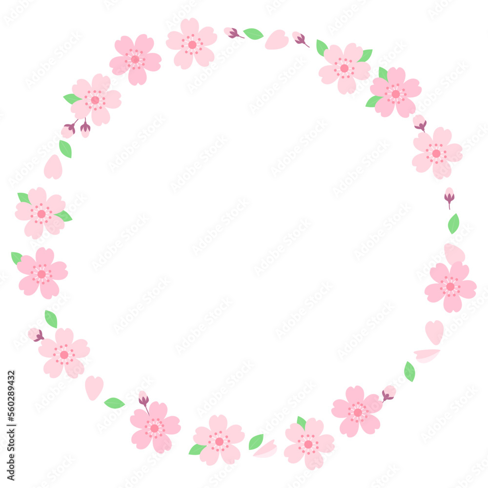 Vector illustration of floral frame.