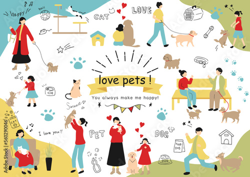 ペットとの暮らしを楽しむ人達