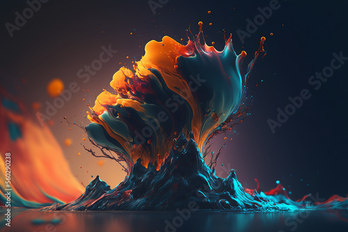 color explosion  colorful wallpaper work