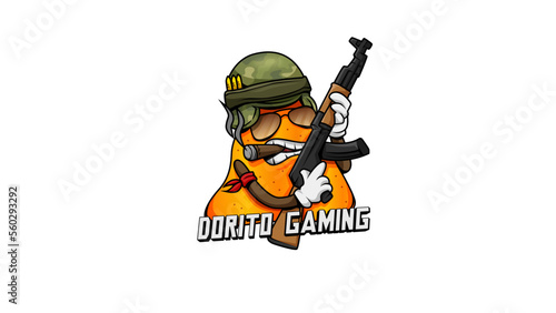 Dorito Gaming logo vector character  photo