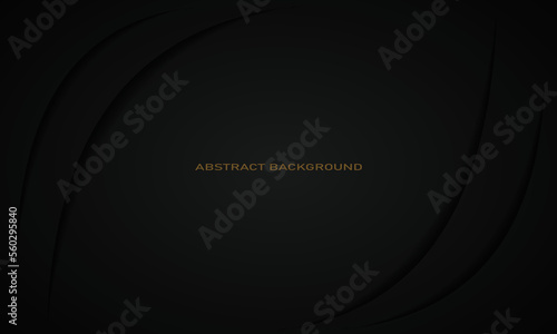 elegant dark background with curved lines in the corners, modern background