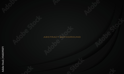 elegant dark background with curved lines in the lower right corner, modern background