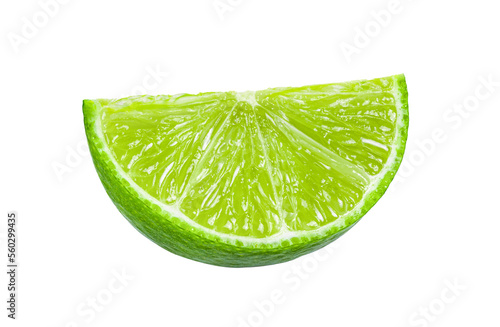 slice lime on transparent png