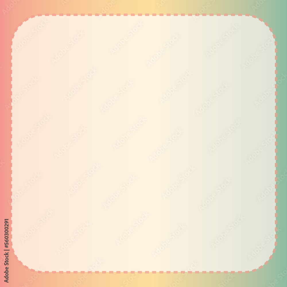 Fototapeta premium Square border decorated with gradient