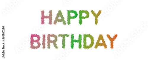 Happy birthday message with various borders