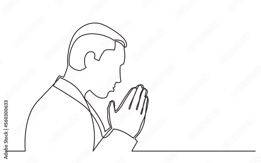 continuous line drawing praying man - PNG image with transparent background continuous line drawing praying man - PNG image with transparent background