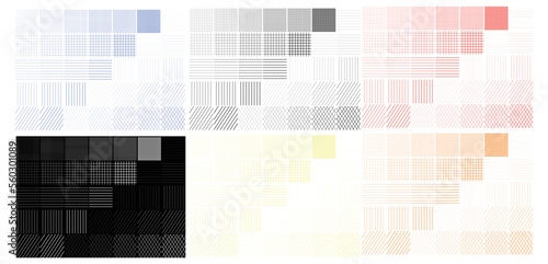 Set of variant style plaid line isolated on white background