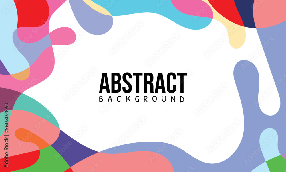 Colorful Abstract Fluid and Geometric Background Template. Suitable for your graphic design, banner, poster, web, and social media