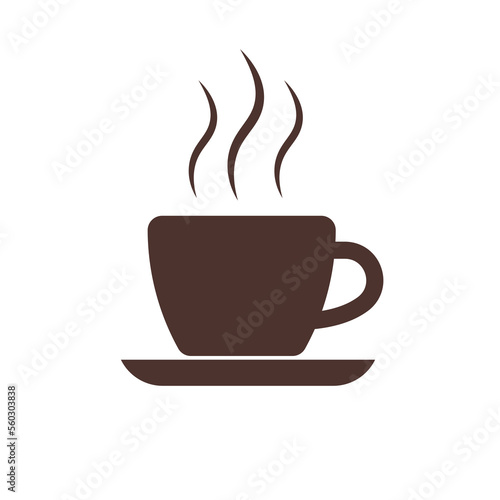 Coffee Cup Icon Symbol Vector Illustration Isolated on White Background