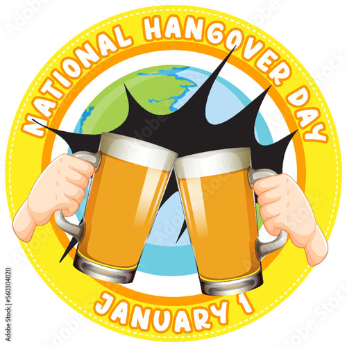 National hangover day January icon