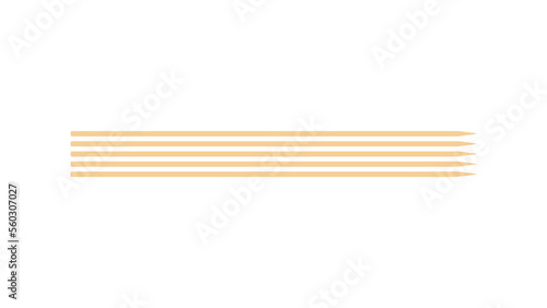 The best Grill bamboo skewers simple color flat icon, isolated on white background. Vector illustration in trendy style. Editable graphic resources for many purposes.
