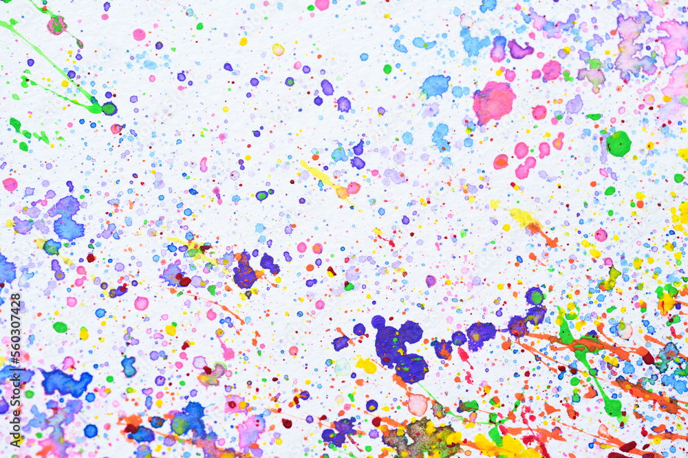 water colour splash on white paper, colorful art design water colour splash on white paper, colorful art design