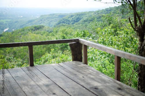 wooden bridge over the river