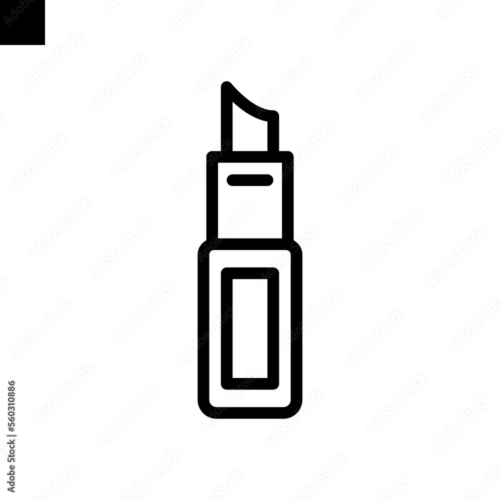 lipstick icon line style vector lipstick icon line style vector
