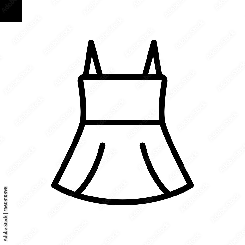 dress icon line style vector dress icon line style vector