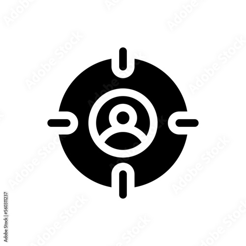 headhunting glyph icon