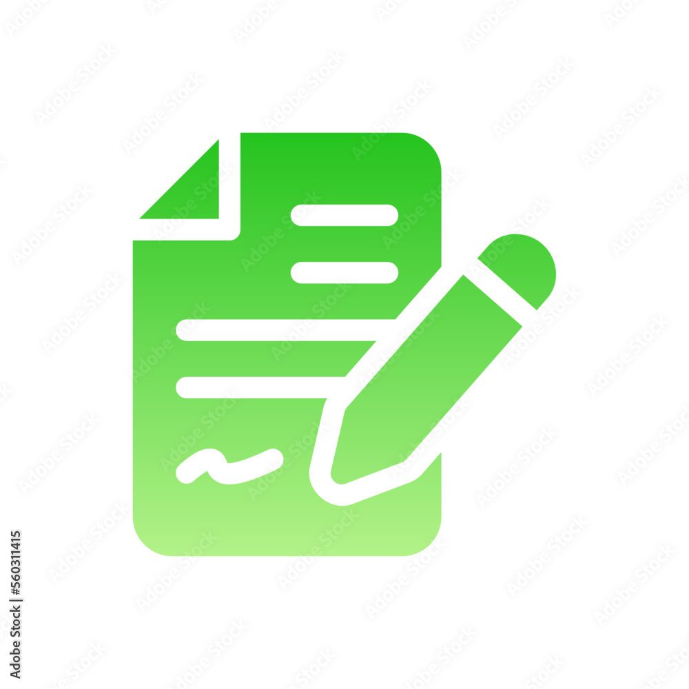 contract flat gradient icon contract flat gradient icon